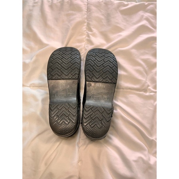 Dansko Womens EU42 Professional Slip On Clog Comfort Black Tooled Patent Leather - Picture 5 of 12